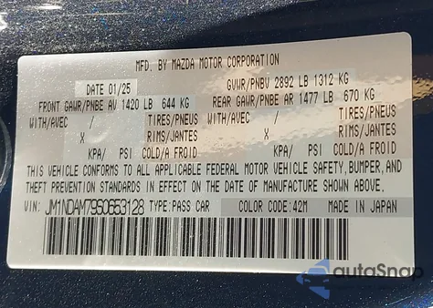 2025 Mazda Mx-5 Miata Rf Grand Touring from USA, damaged, VIN JM1NDAM79S0653128